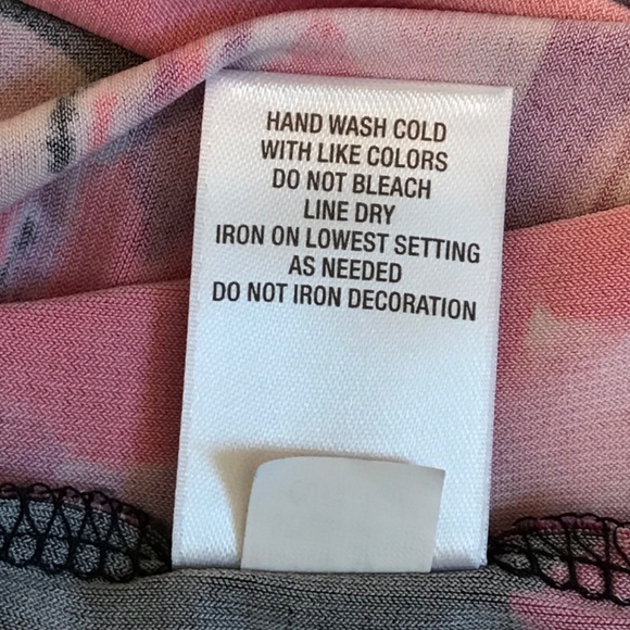 Dressbarn Floral Sleeveless Beaded Midi Sheath Dress Black Pink Women’s Size 10 - Picture 12 of 16